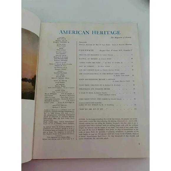 American Heritage Magazine June 1961 Vol XII No 5 Vintage Historical Publication - Picture 3 of 7